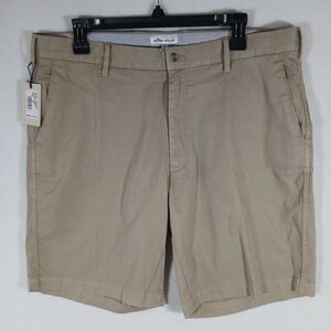 NWT Peter Millar Cotton Golf Shorts Men’s Size 36 Beige Performance $115 #466